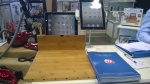 iPad holding cutting boards